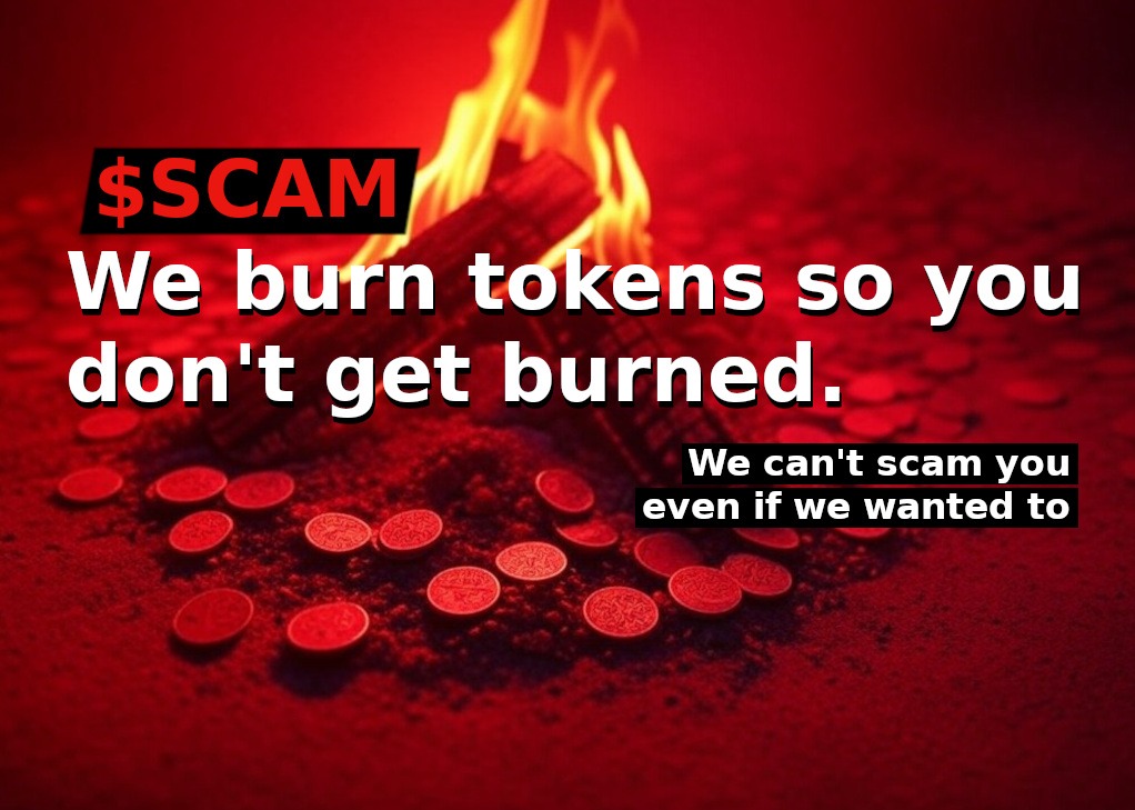 SCAM Token Burns